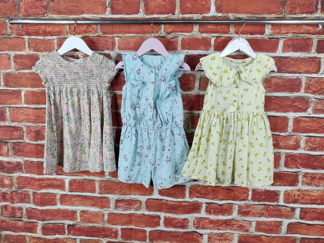 Girls Bundle Age 3-4 Years Next Mothercare Zara Dress Playsuit Summer Set 104Cm