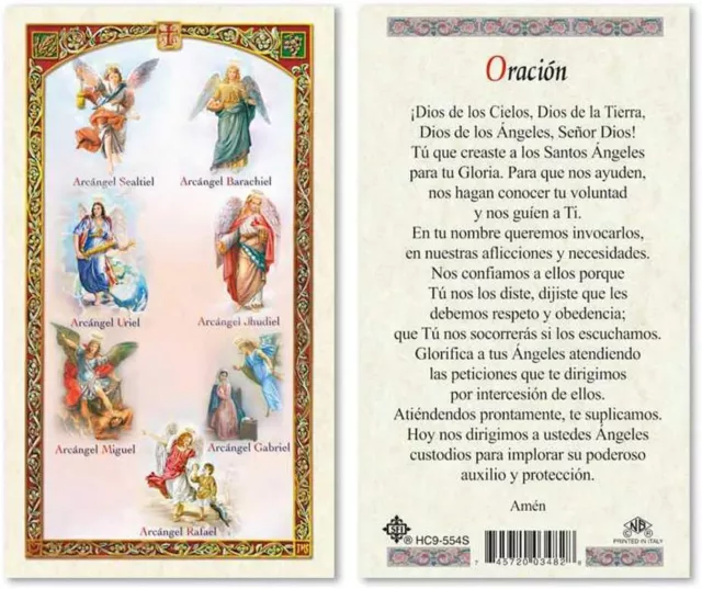 Oracion al Buen Pastor Salmo 23 Laminated Prayer Cards - Pack of 25- in  Spanish Espanol