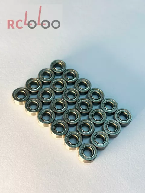 RCLoLoo Complete 24pcs Ball Race Bearing Kit for TAMIYA TL-01 2RS ZZ