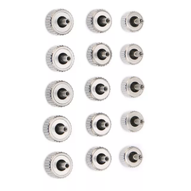 5 Pcs Watch Crown Durable Sturdy Lightweight Silver Wristwatch Repairing Too TPG