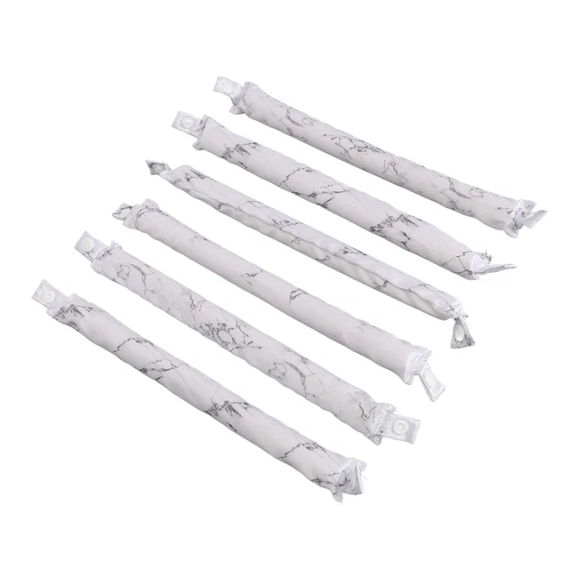 6 Rods Heatless Curling Set Silk Satin Styling Tool Soft Snap Button Heatles Ecm