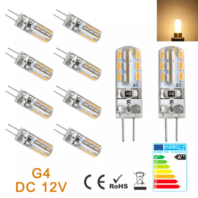 10x G4 3W LED Birne Lampe Leuchtmittel Glühbirne Stiftsockel 12V Licht Warmweiß
