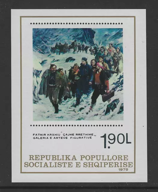 Albanien Briefmarken von 1979 Mi. Block 68 ** postfrisch Gemälde