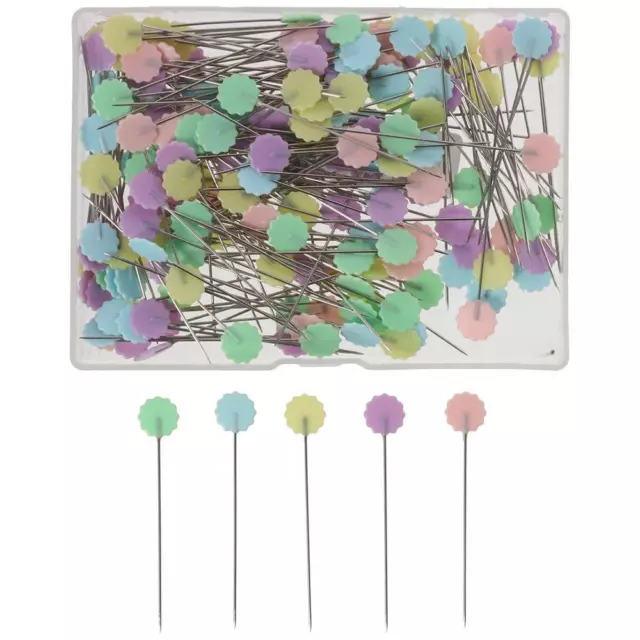 STRAIGHT PINS COLORS Decorative Pins Sewing pin Flat Flower Head Pins $7.99  - PicClick AU