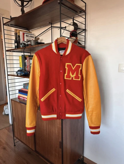 AMERICAN COLLEGE スタジャン S　Michael Jackson TEDDY / VARSITY Jacket American College, Thriller Michael Jackson
