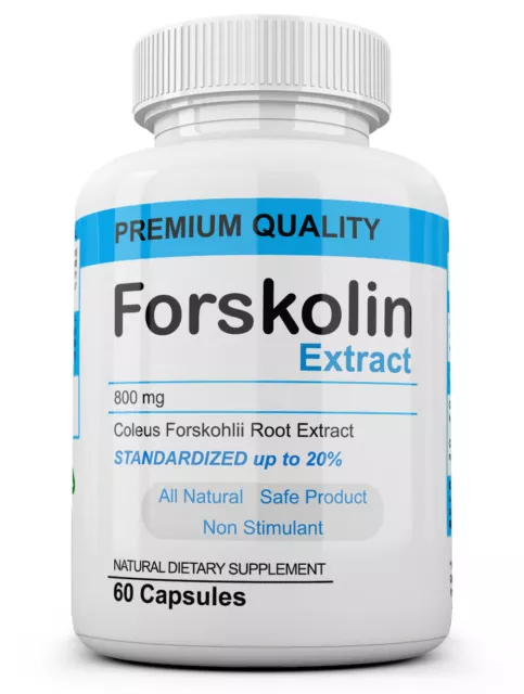 Pure Weight loss Extreme 800mg FORSKOLIN Coleus Forskohlii 20% extract 60 Dosage