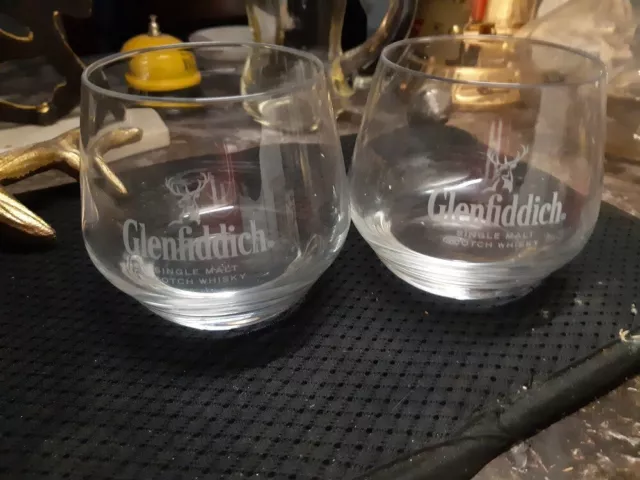 SET of 2 GLENFIDDICH SINGLE MALT SCOTCH WHISKY GLASSES