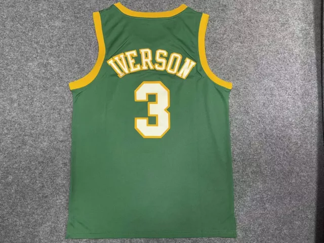 Allen Iverson #3 Bethel High School Throwback Basketball Jersey Stitched S-2XL 2