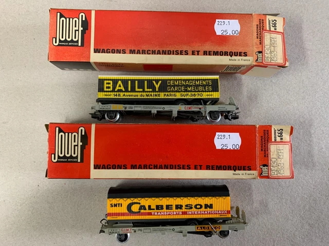 JOUEF HO RÉF.6966 Wagon et Remorque KANGOUROU Très Bon État EUR 30,00