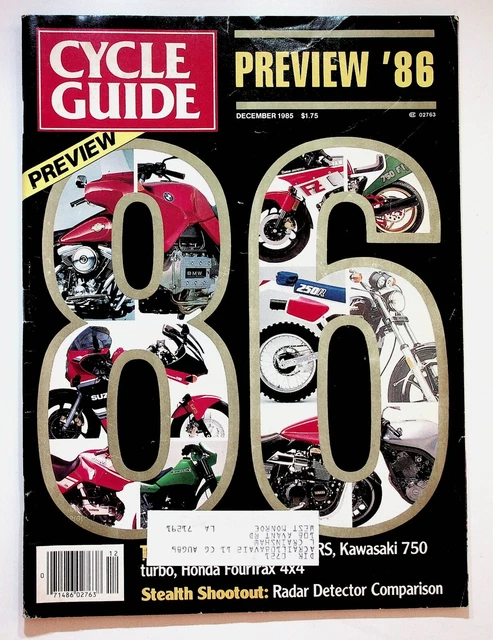 1985 DECEMBER CYCLE Guide Motorcycle Magazine Harley-Davidson FXRS ...