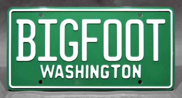 BIGFOOT | Metal Stamped Vanity License Plate Washington
