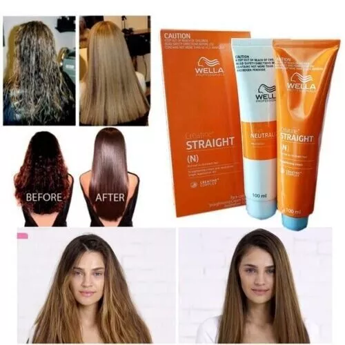 WELLA STRAIGHT(N) Permanent Hair Straightening Cream 100+100ml 3 Day Delivery**