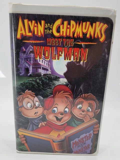 ALVIN AND THE Chipmunks Meet the Wolfman VHS 2000 Cartoon Clam Shell £4 ...