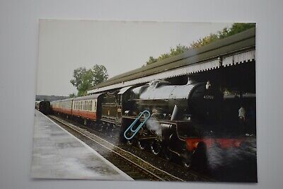 Train Photograph of BR Railway Locomotive No 45700 Amethyst at Bury Station (E63
