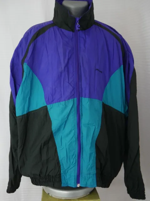 Pierre Cardin Tri Color Vintage Windbreaker Color Block Track Jacket Mens XLarge