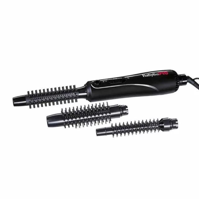 BaByliss PRO Warmluftbürste Trio 3 auswechselbare Bürsten BAB3400E