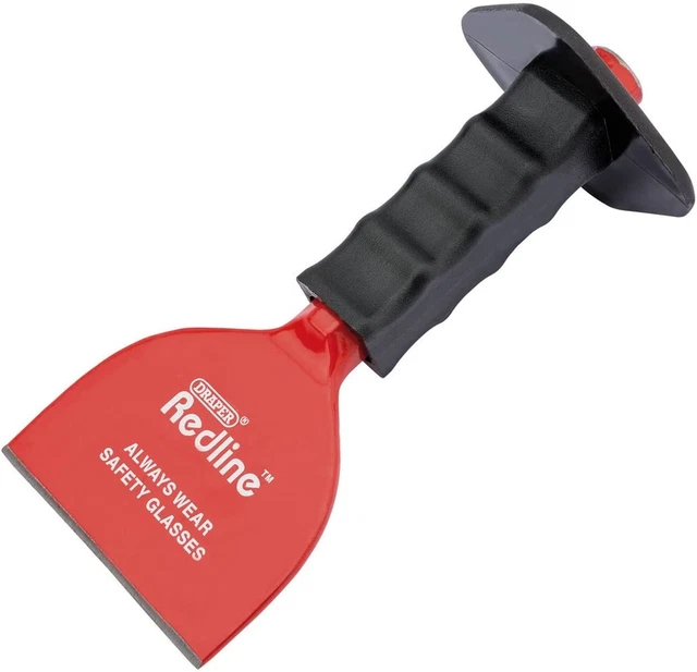 Refuerzo de ladrillo Draper Redline 68603 100 x 220 mm con protector de mano, rojo y negro