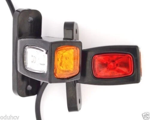 10 Pezzi Ambra 2 LED Ovali Luci Di Posizione Laterali Per Rimorchio Auto~p138092981 - Foto 7