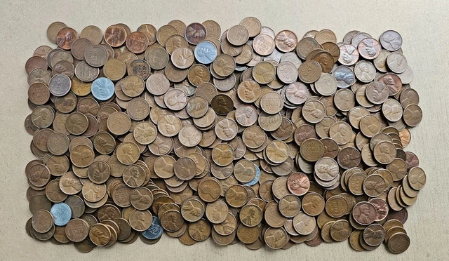 Lincoln Wheat Cents Pennies Lot Coins Circulated 4+ Pounds (lbs) Lotlwc16
