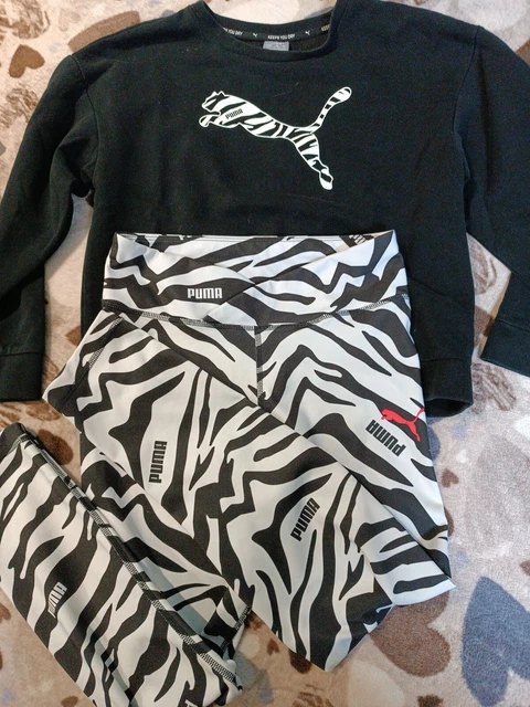11/12 anni  (  152 cm) set sportivo felpa leggings Puma
