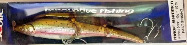 Sebile Magic Swimmer 145 MM Fast Sinking 5 3/4” 1 1/2 oz - Natural Rainbow Trout