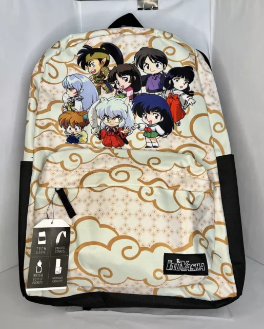 INUYASHA Group Clouds Backpack - BIOWORLD Chibi Anime-New