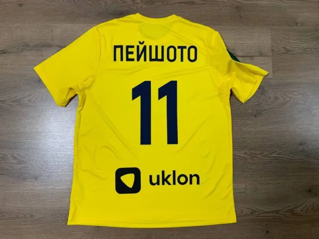 Fc Metalist Kharkiv 2021/2022 Match Worn Home Football Shirt Jersey Peixoto #11