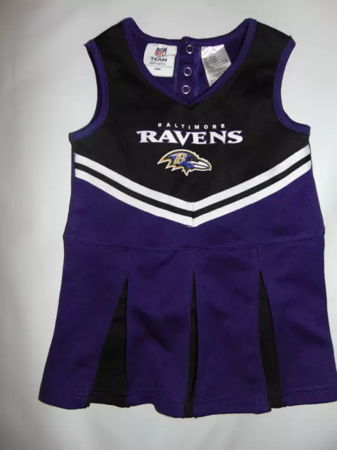 Girls NFL Baltimore Ravens 18 M Months Cheerleader Cheer Outfit BRAND NEW Kids
