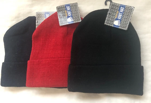 Beanie, Knit, Cap, Hat, Child, Unisex, RED