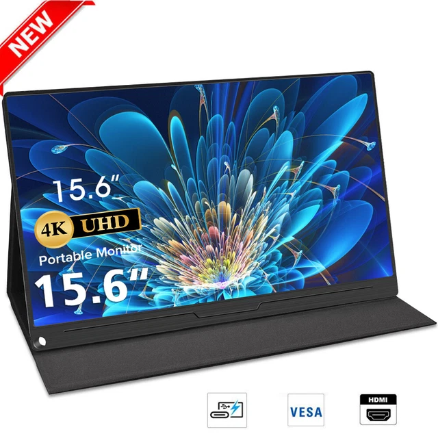 3840X2160 PORTABLE MONITOR 15.6" 4K IPS Display Screen TypeC HDMI