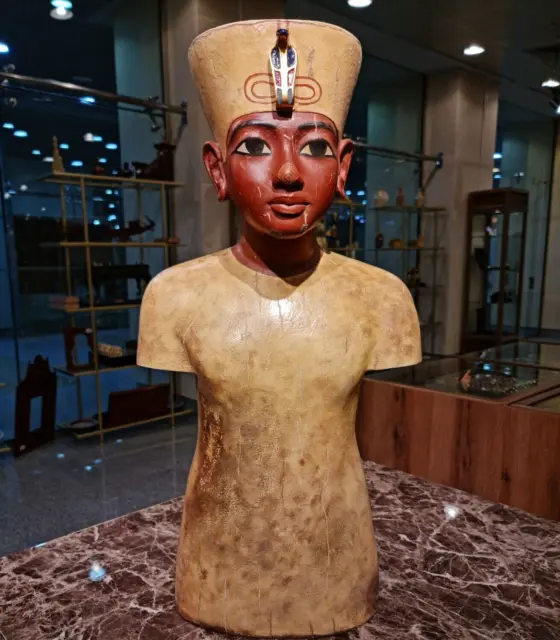 Rare Statue of King Tutankhamun Mannequin, Museum Version, With Certificate