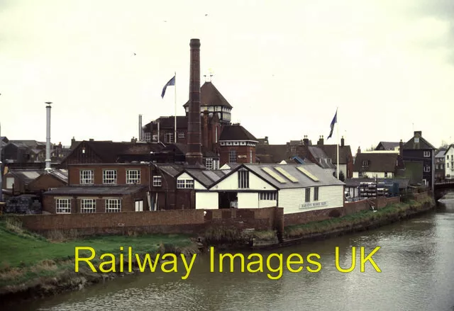 Photo - Harveys Bridge Wharf Brewery Lewes  c1992