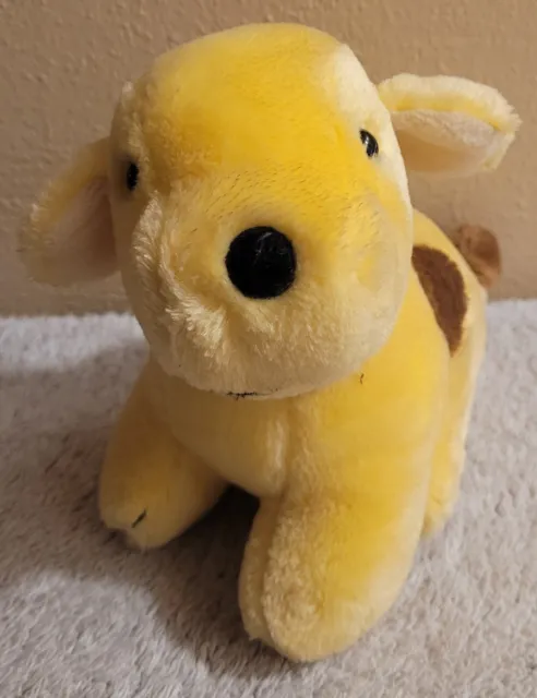 Eden Spot The Dog Yellow Brown Puppy Dog Plush Stuffed Animal Vintage 1993 5.5"