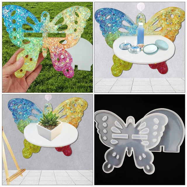 1 Set DIY Silicone Rack Diy Bahn Harz Form Kerze Halter Form Epoxy Harz Form 11