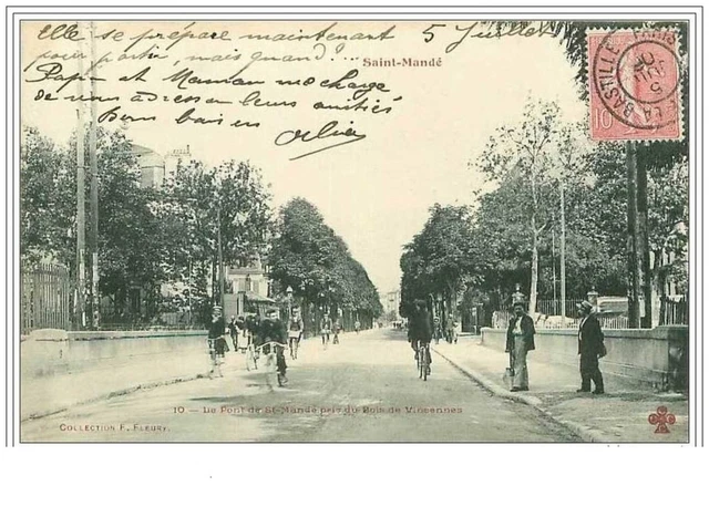 94.Saint Mande.le Pont De St Mande Pris Du Bois De Vincennes