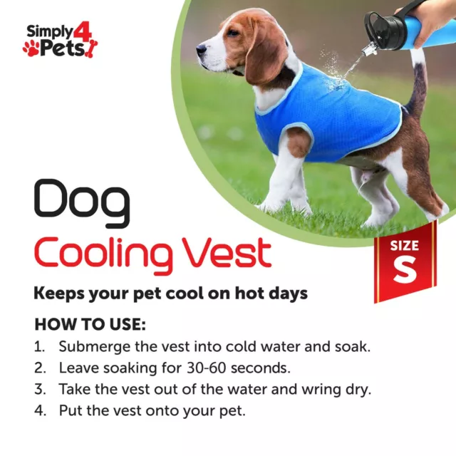 Dog Cooling Vest Summer Pet Coat Lightweight Anti-heat For Summer 3 Sizes S/M/L 2