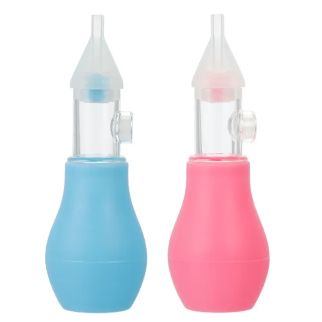 Baby Silicone Nasal Aspirator Safety Vacuum Sucker Nose Mucus Snot Cleaner UK
