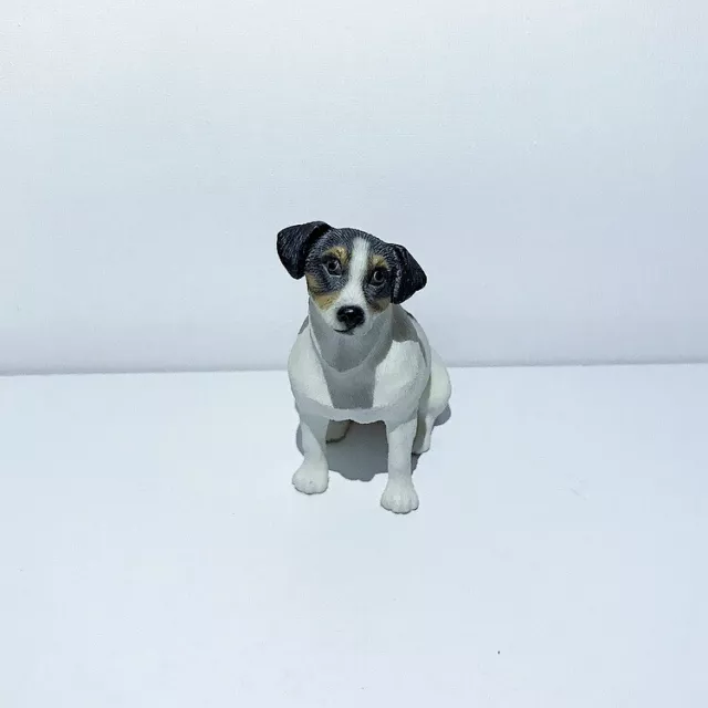 Leonardo Jack Russell 8cm Figurine Terrier Dog Sitting Ceramic Collectible