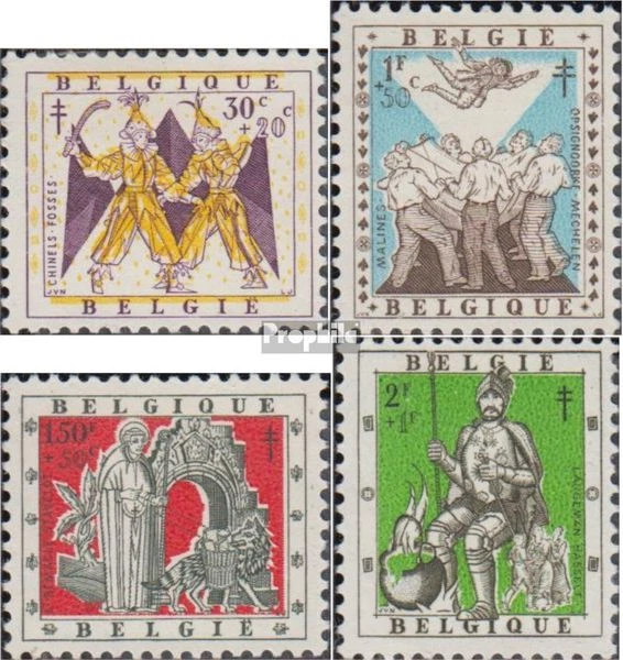 Belgique 1084-1087 neuf 1957 la tuberculose