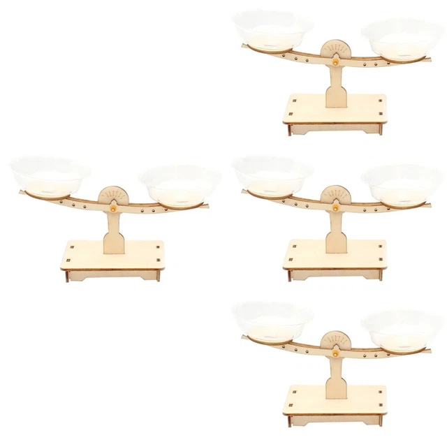 4 COUNT BUCKET Balance Scale Puzzles Kids Toy Model Mechanical £16.59