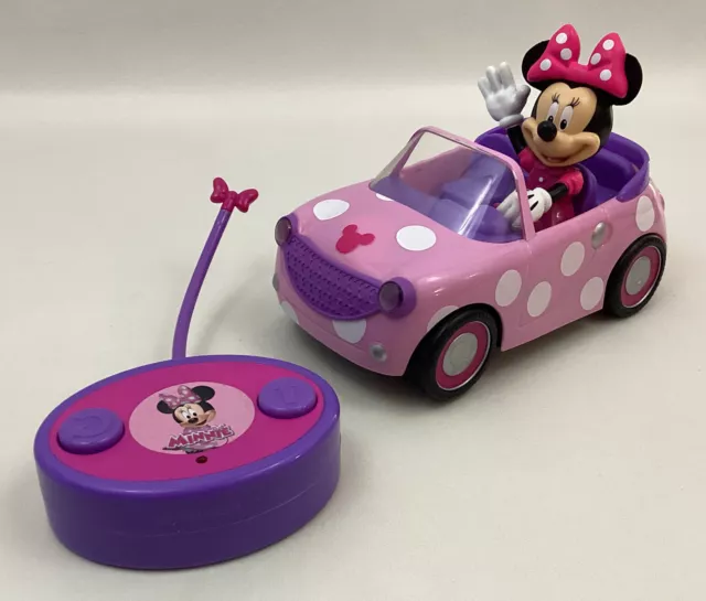 Lot of 2 Disney Junior Minnie & Mickey Mouse Remote Control Town Car  Exclusive