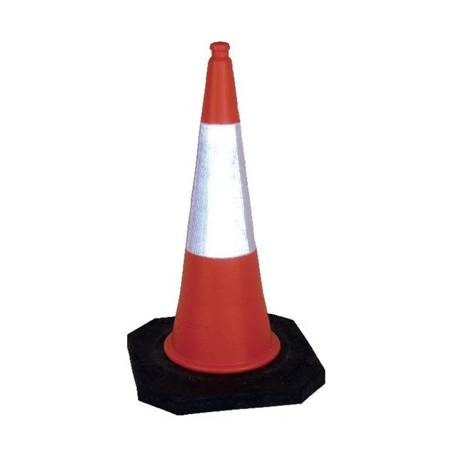 Cono Traffico 2 Parti 1000mm Base Costruita con 100% Materiali Riciclati 3984