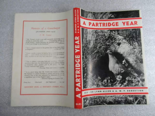 Ein Partridge Year - Esmond Lynn-Allen und A W P Robertson 1956 1. Auflage HB-DJ 2