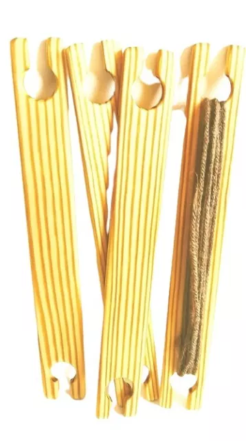 Four Pack  20-Inch Weaving Stick Shuttles 1.5 Inches Wide.