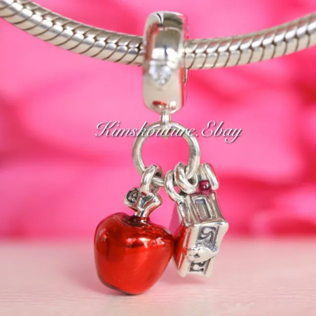 Authentic Sterling Silver CHARM Disney Snow White’s Apple & Heart 797486CZRMX