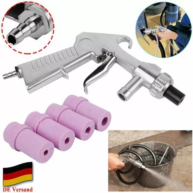 Pistolet de sablage haute pression sableuse 4 buses pistolet de cabine de...