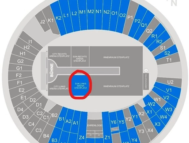 The Weeknd Ticket Sun Links Innenraum Stehplatz Konzert München
