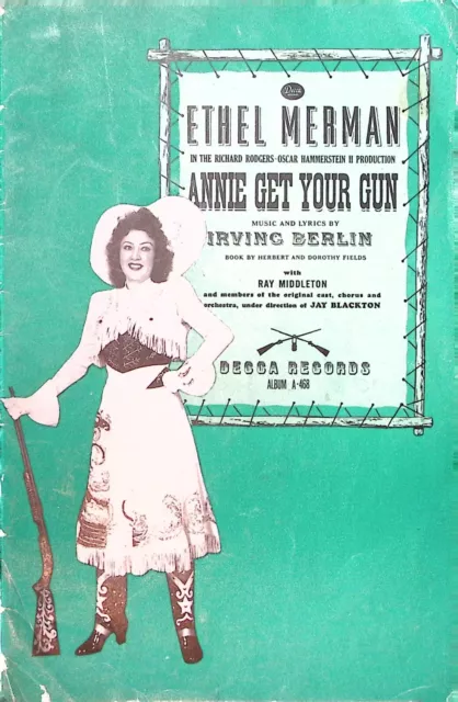 Ethel Merman Annie Get Your Gun Irving Berlin Decca Records Program