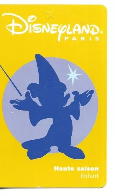 Rare/ Passeport Euro Disney : Mickey Fantasia Disneyland Paris Eurodisney France