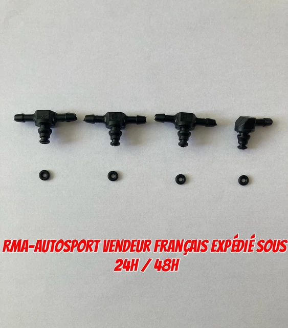 Connecteur Retour Injecteur Kit 4 Connecteurs Retour Injecteur Diesel Common Rail - Raccords Gasoil Noir Pour Voiture Clapet Anti Retour Gasoil